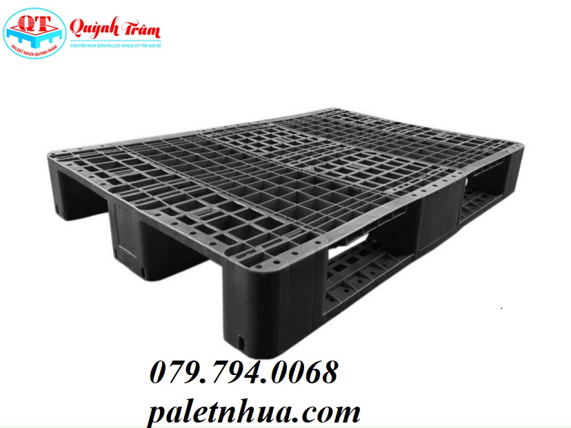 Pallet Nhựa Mới 800x1200x150mm Đen.