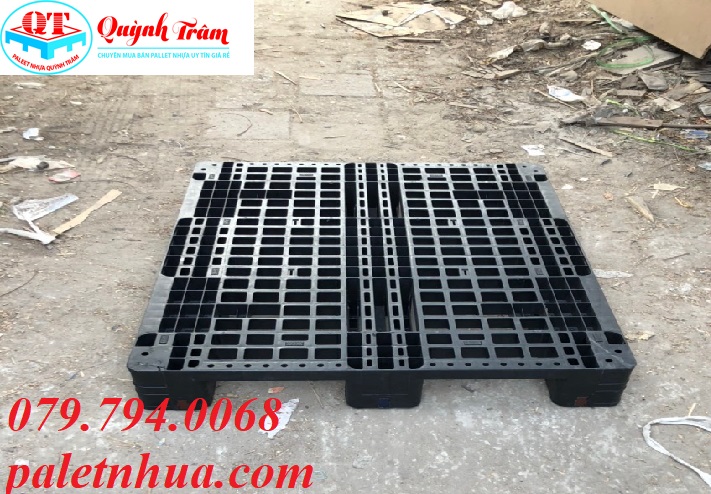 Pallet Nhựa 3 Chân Thẳng 1200x1000x150 mm.