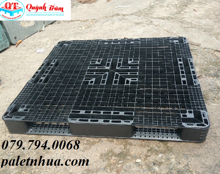 Pallet Nhựa Cũ 2 Mặt 1100x1100x120mm.
