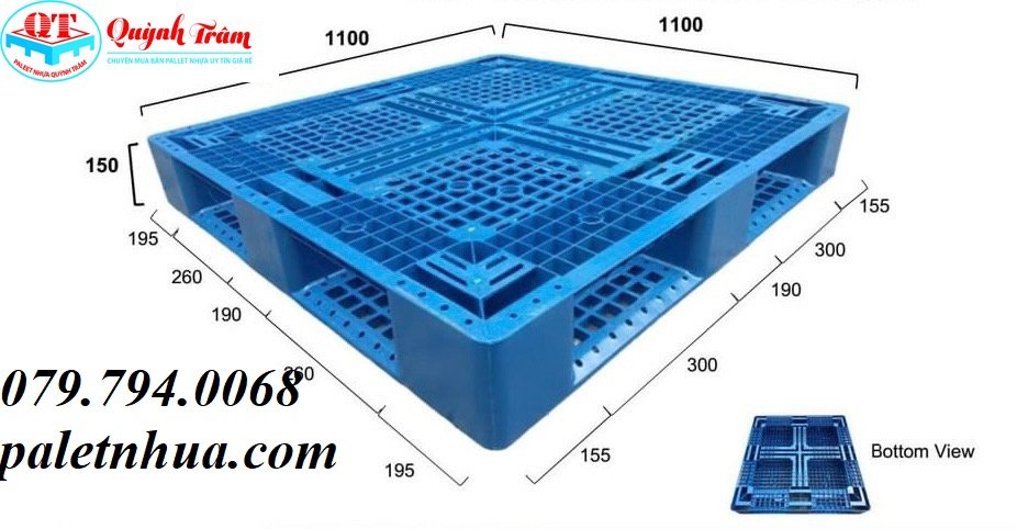 Pallet Nhựa Màu Xanh Giá Rẻ Chất Lượng.